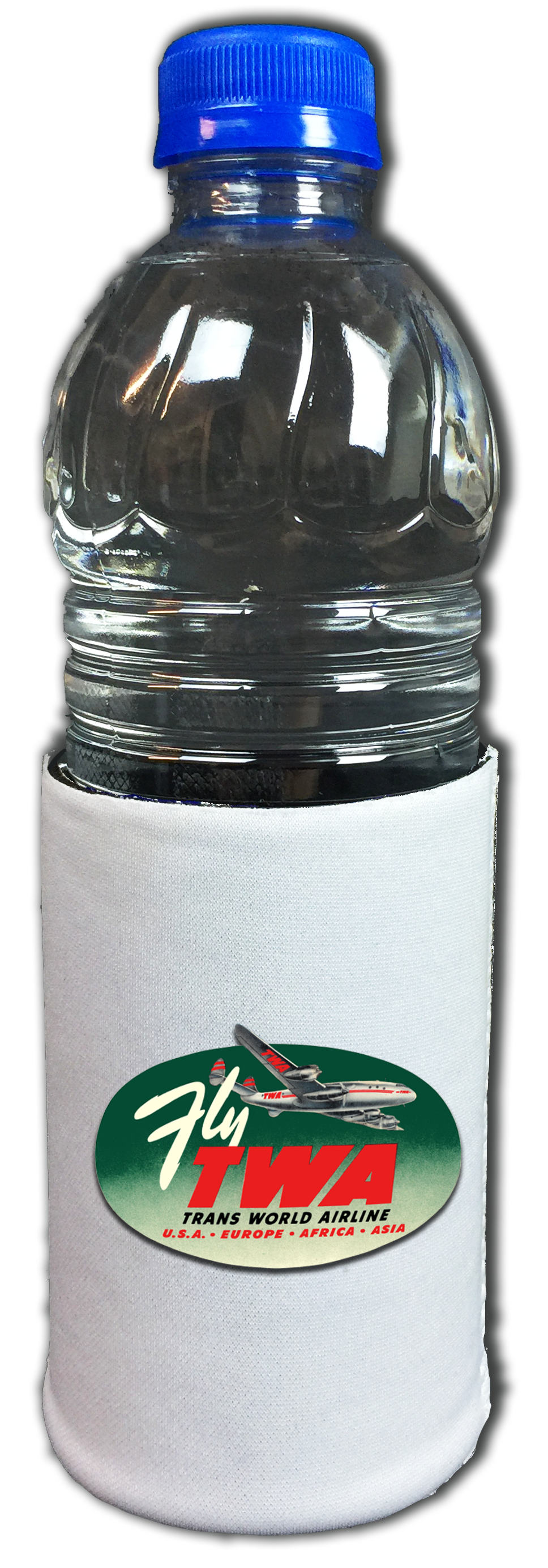 TWA 1950's Fly TWA Bag Sticker Beverage Wrap