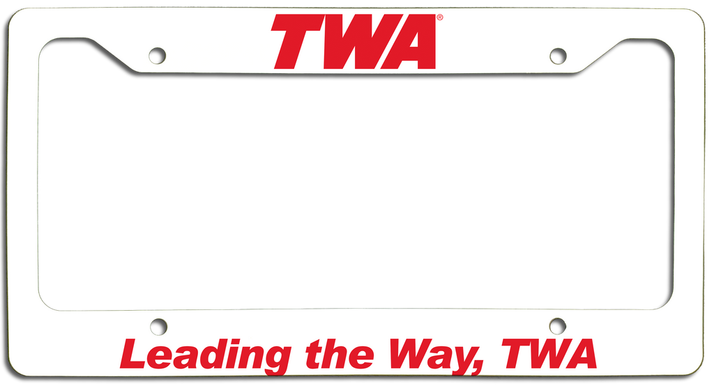 TWA - Leading the Way, TWA - License Plate Frame
