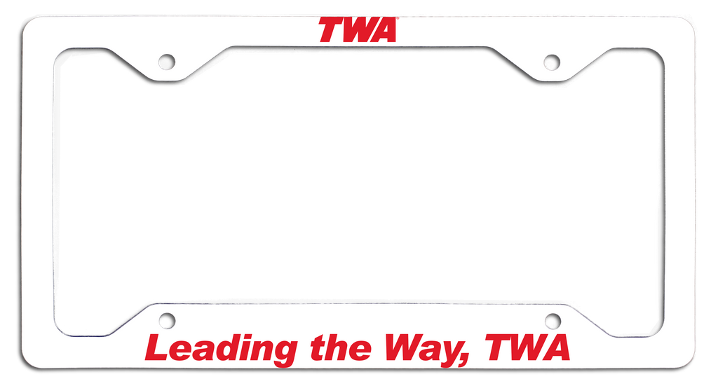 TWA - Leading the Way, TWA - License Plate Frame