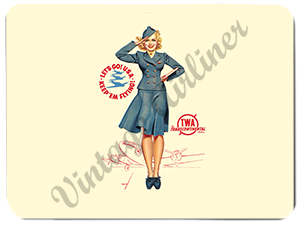 TWA Petty Girl Glass Cutting Board