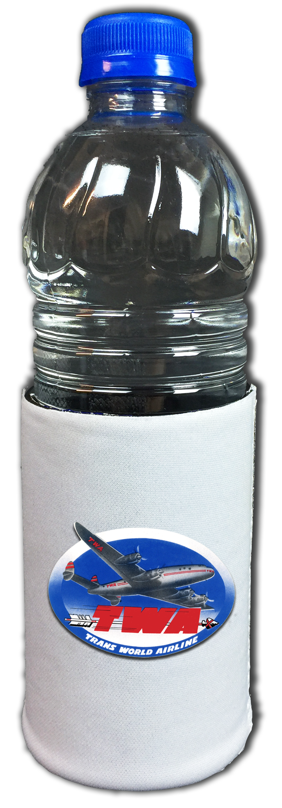 TWA 1950's Blue Connie Bag Sticker Beverage Wrap