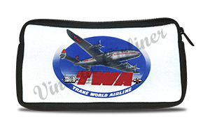 TWA 1950's Blue Connie Travel Pouch