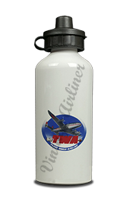 TWA Blue Connie Bag Sticker Aluminum Water Bottle