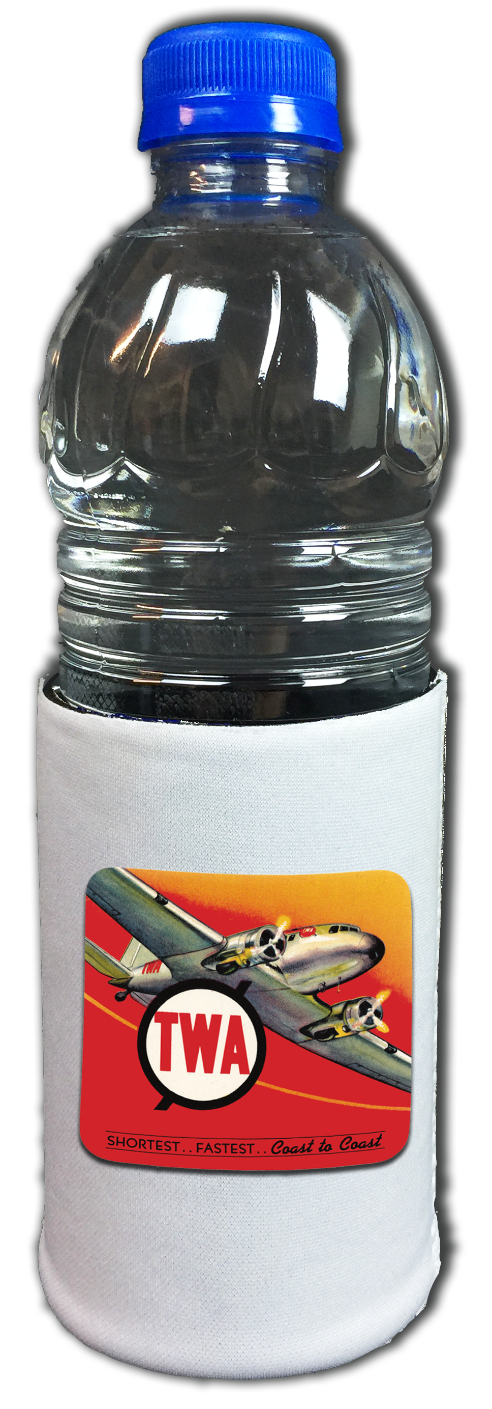 TWA 1930's Coast to Coast Bag Sticker Beverage Wrap