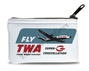 TWA Super G Connie Bag Sticker Rectangular Coin Purse