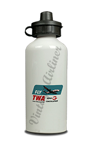 TWA Connie Super G Bag Sticker Aluminum Water Bottle