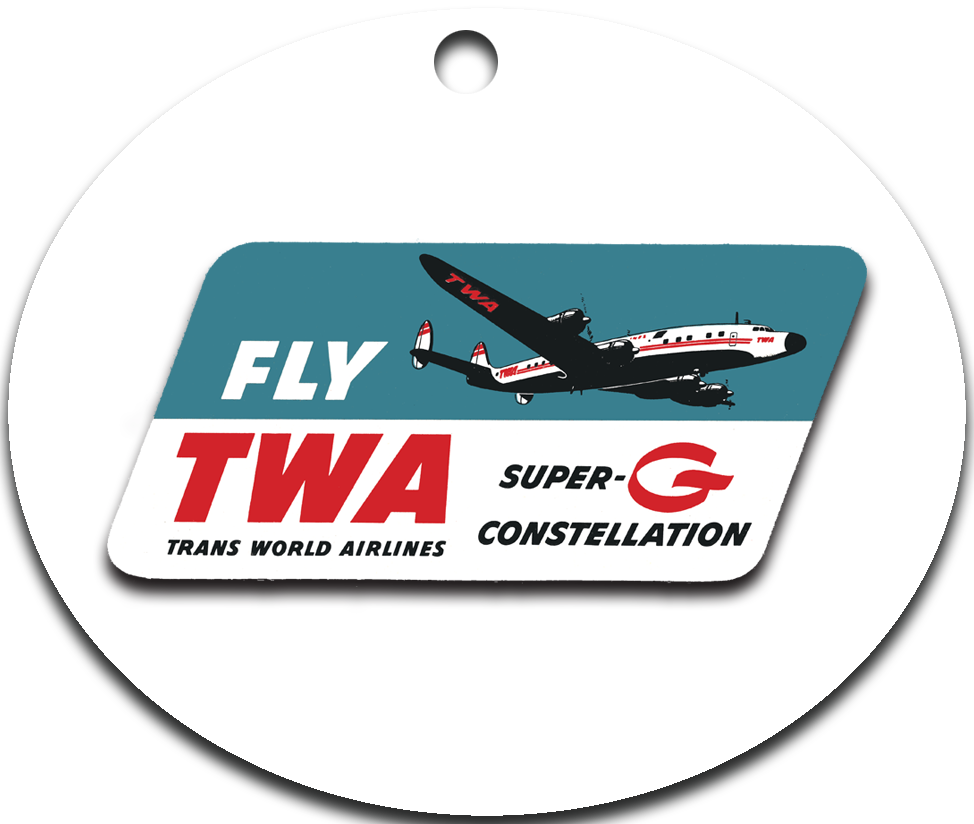 TWA Connie Super G Logo Ornaments