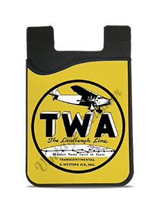 TWA 1930's Fokker F.10 Lindbergh Line Bag Sticker Card Caddy