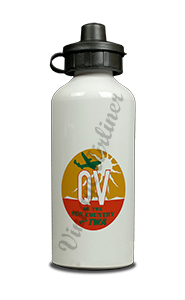 TWA QV in the Sun Bag Sticker Aluminum Water Bottle