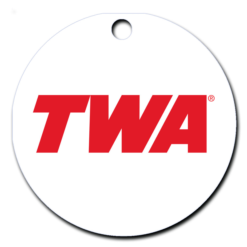 TWA Red Logo Ornaments