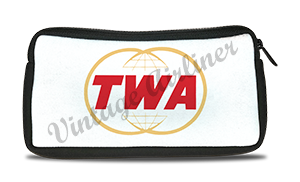 TWA 1969 Twin Globe Logo Travel Pouch