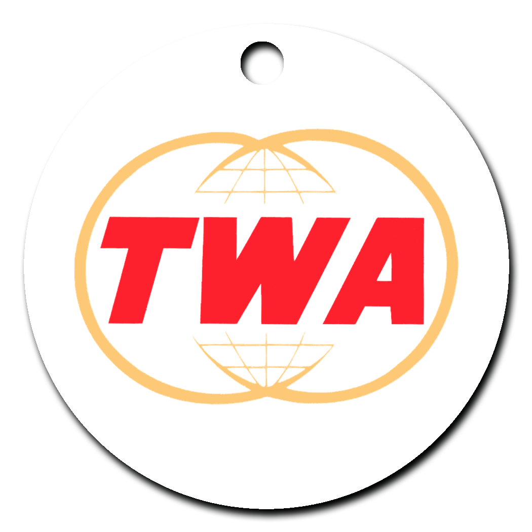 TWA Twin Globe Logo Ornaments