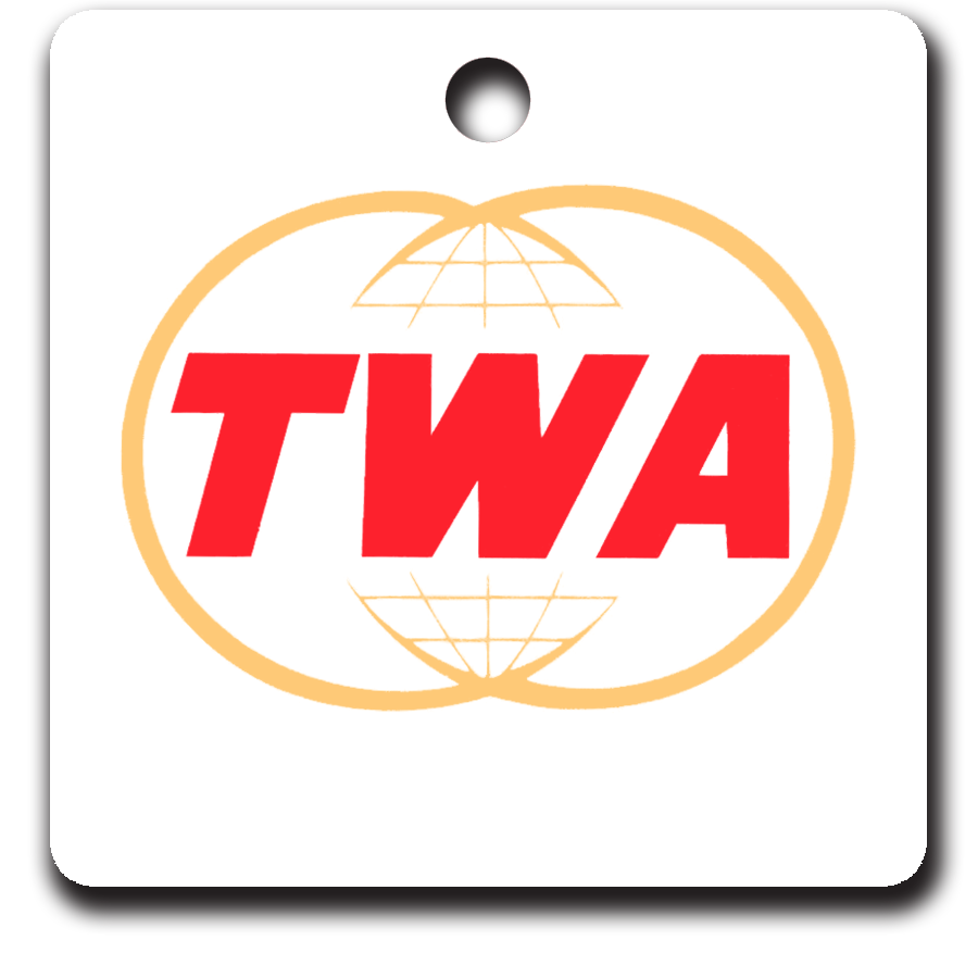 TWA Twin Globe Logo Ornaments