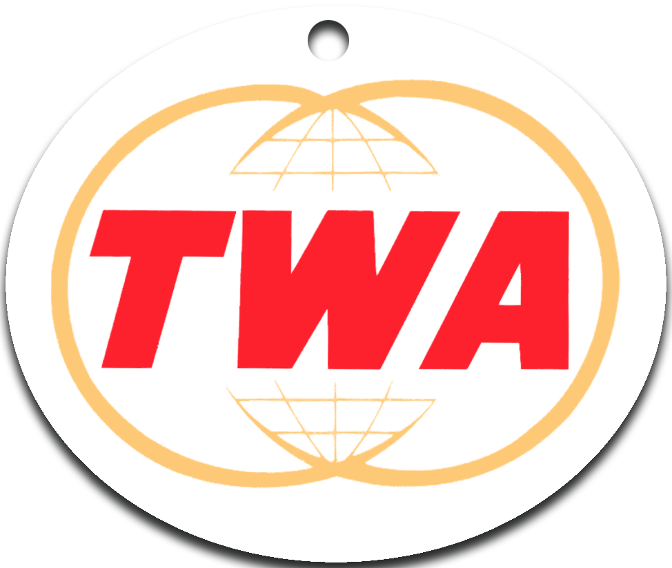 TWA Twin Globe Logo Ornaments