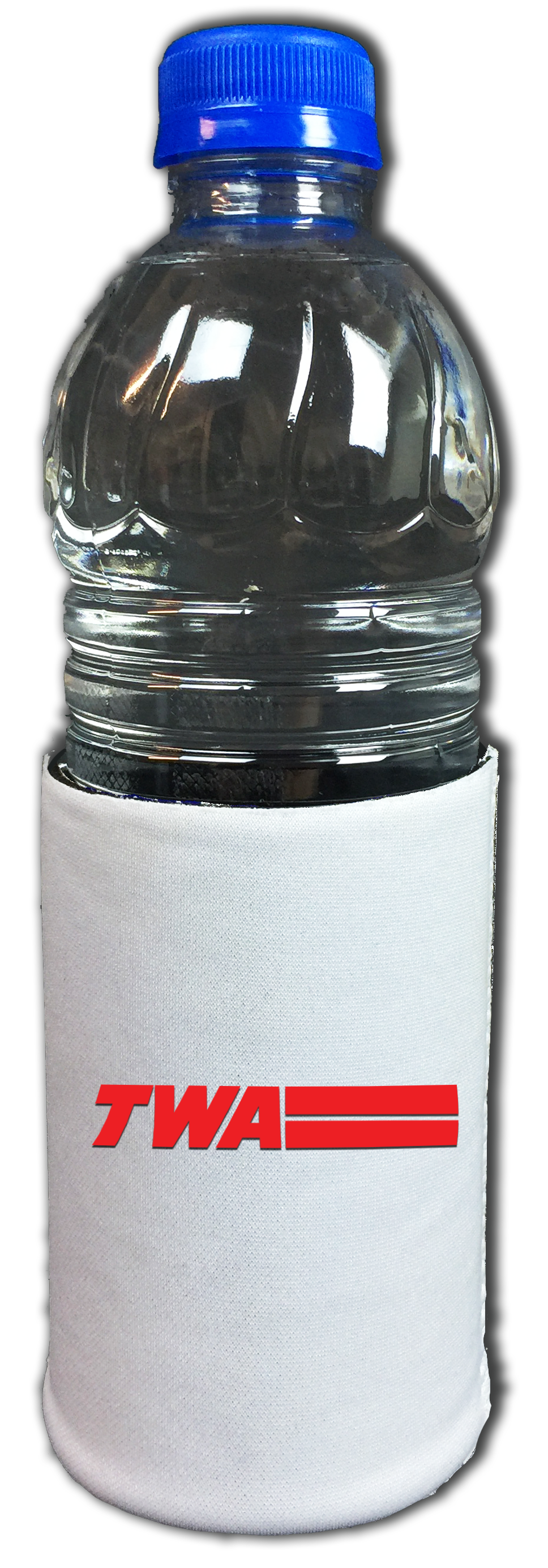 TWA Red Logo with Lines Bag Sticker Beverage Wrap