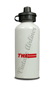 TWA 1975 Logo with Line Aluminum Water Bottle