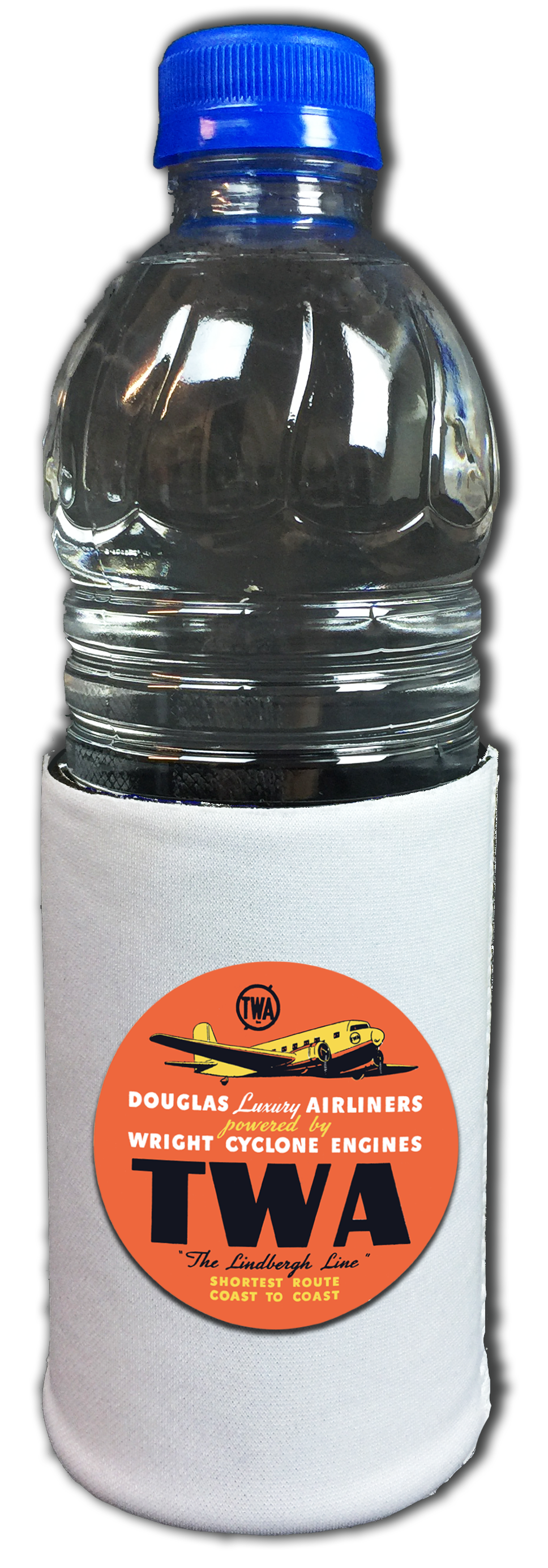 TWA 1930's DC-3 Wright Cyclone Bag Sticker Beverage Wrap