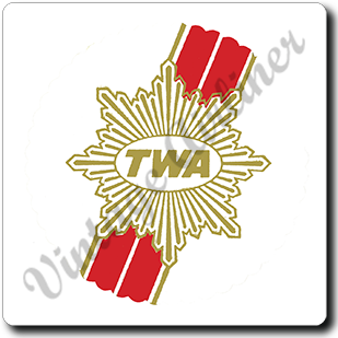 TWA Ambassador Badge Square Sandstone Coaster