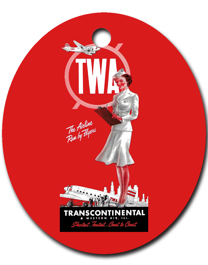 TWA 1950's Stewardess Ornament