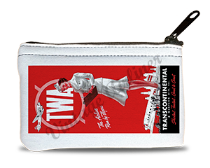 TWA 1940's Timetable Cover Rectangular Coin Purse