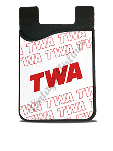 TWA 1980's White Timetable Card Caddy