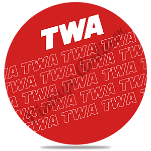 TWA 1980's Red Timetable Cover Round Sandstone Coaster