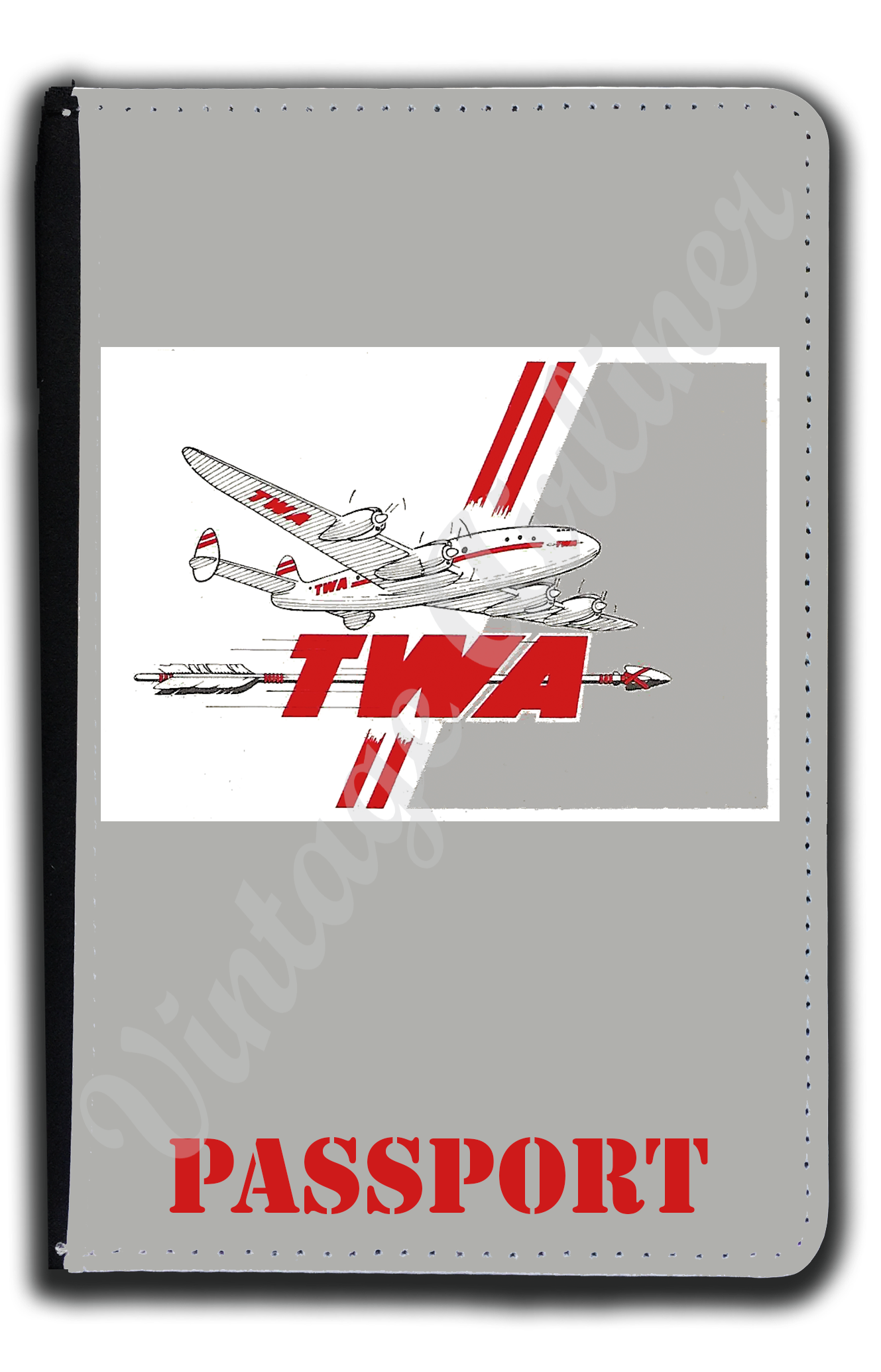 TWA 1940's Ticket Jacket Passport Case