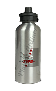 TWA 1946 Ticket Jacket Cover Aluminum Water Bottle