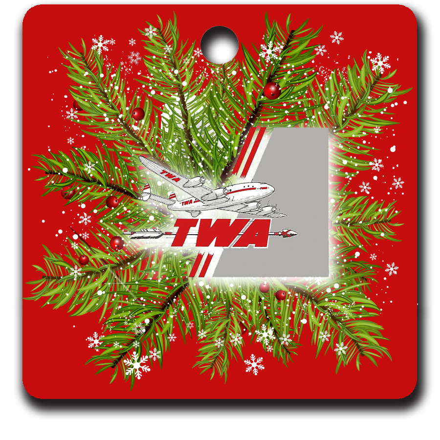 TWA 1947 Ticket Jacket Logo Ornaments