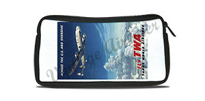 TWA 1950's European Travel Poster Travel Pouch