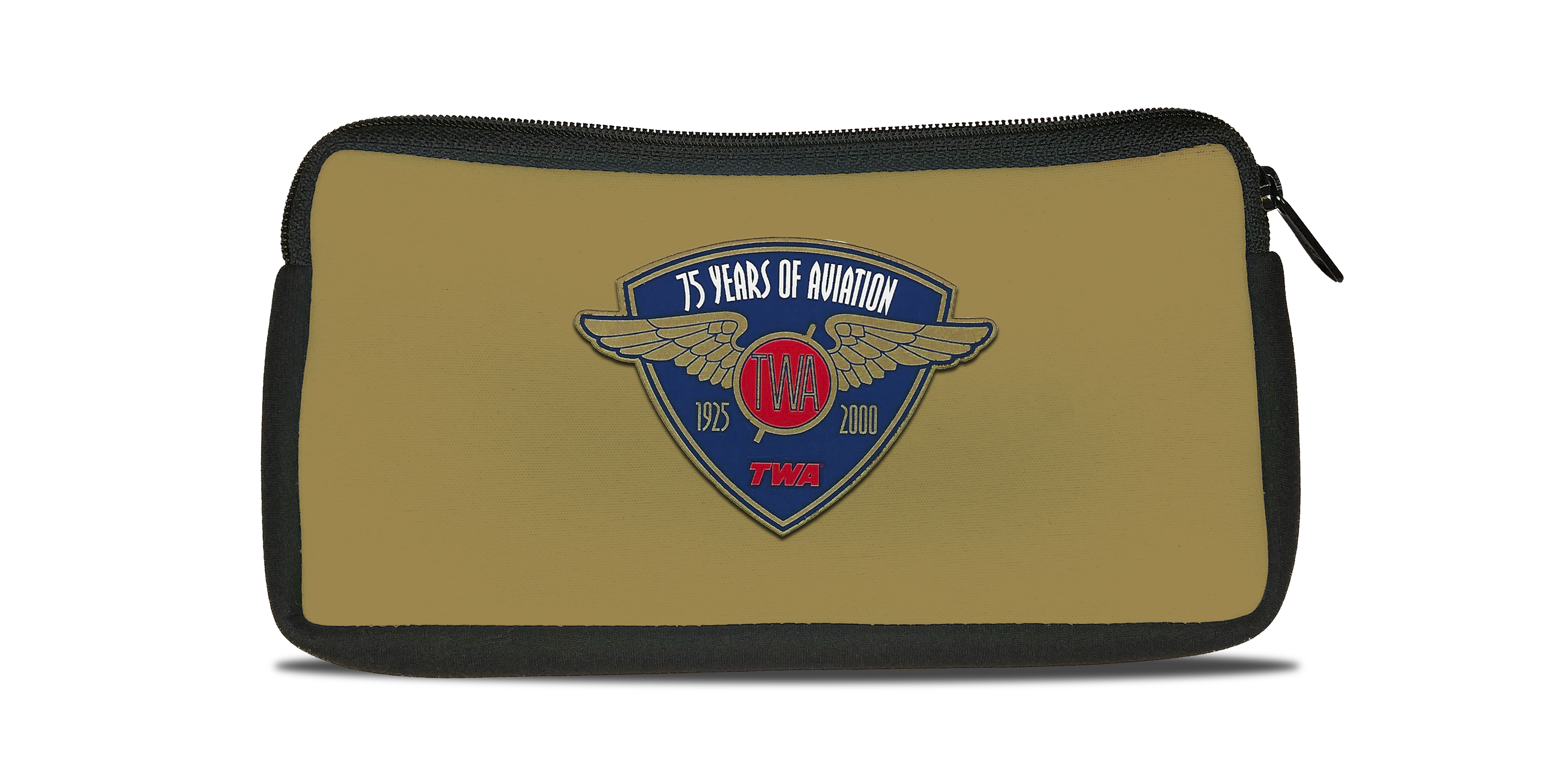 TWA 75 Years of Aviation Bag Sticker Travel Pouch