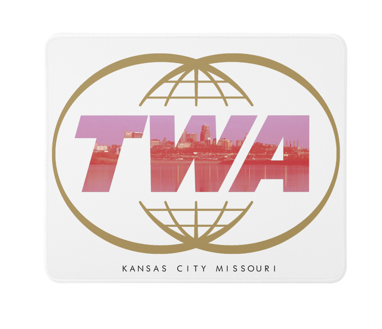 TWA City Orgin - Kansas City Missouri -  Mousepad