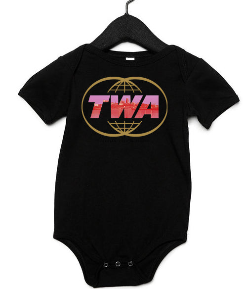 TWA Globe Infant Onesie