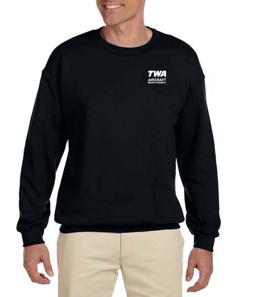TWA Aircraft Maintenance Unisex Sweatshirt Embroidered