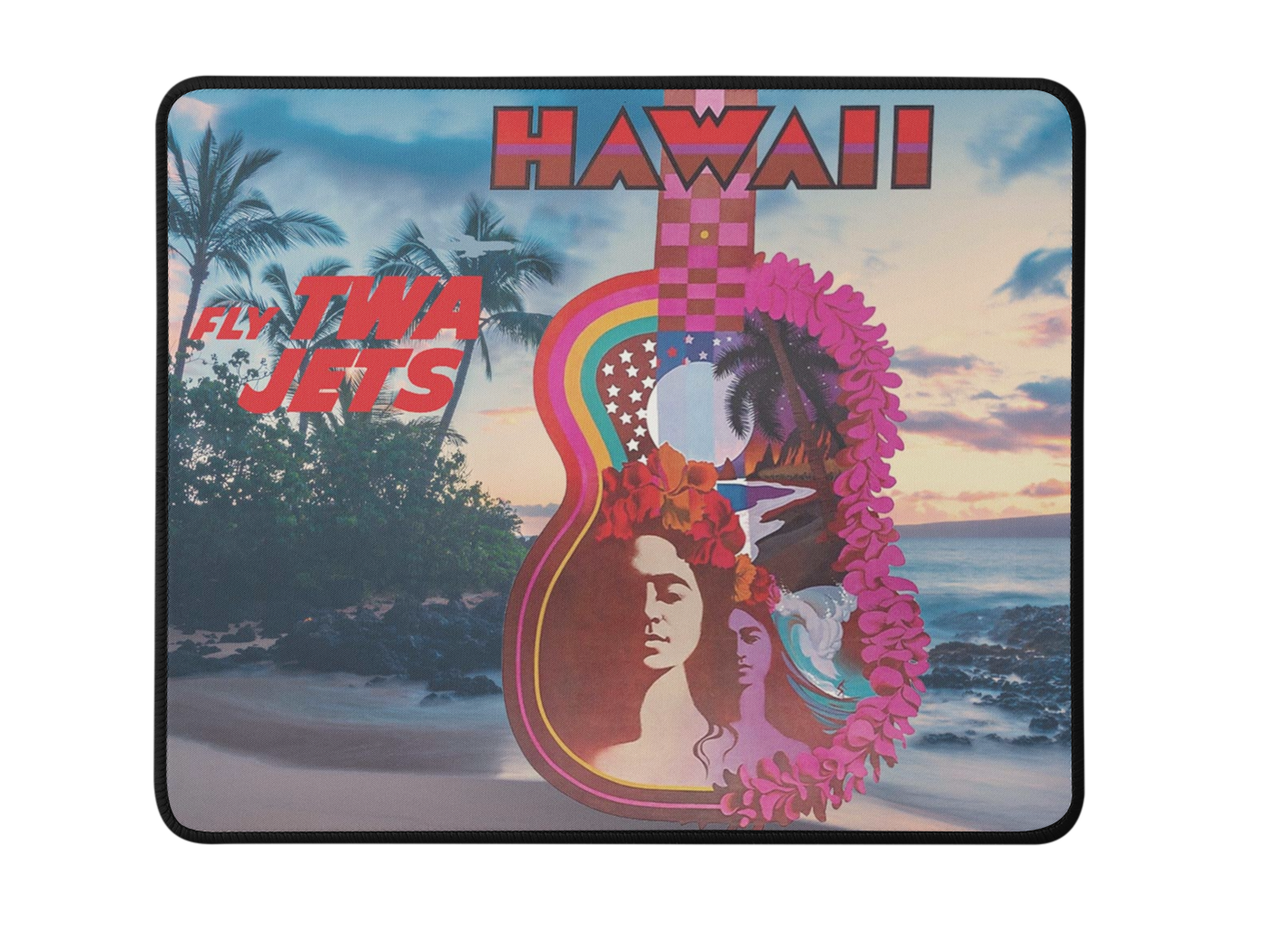 TWA Hawaii Collage Mousepad