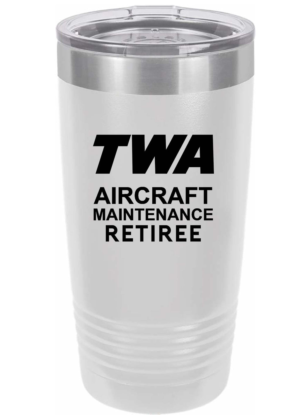 RETIREE TWA Aircraft Maintenance Tumbler