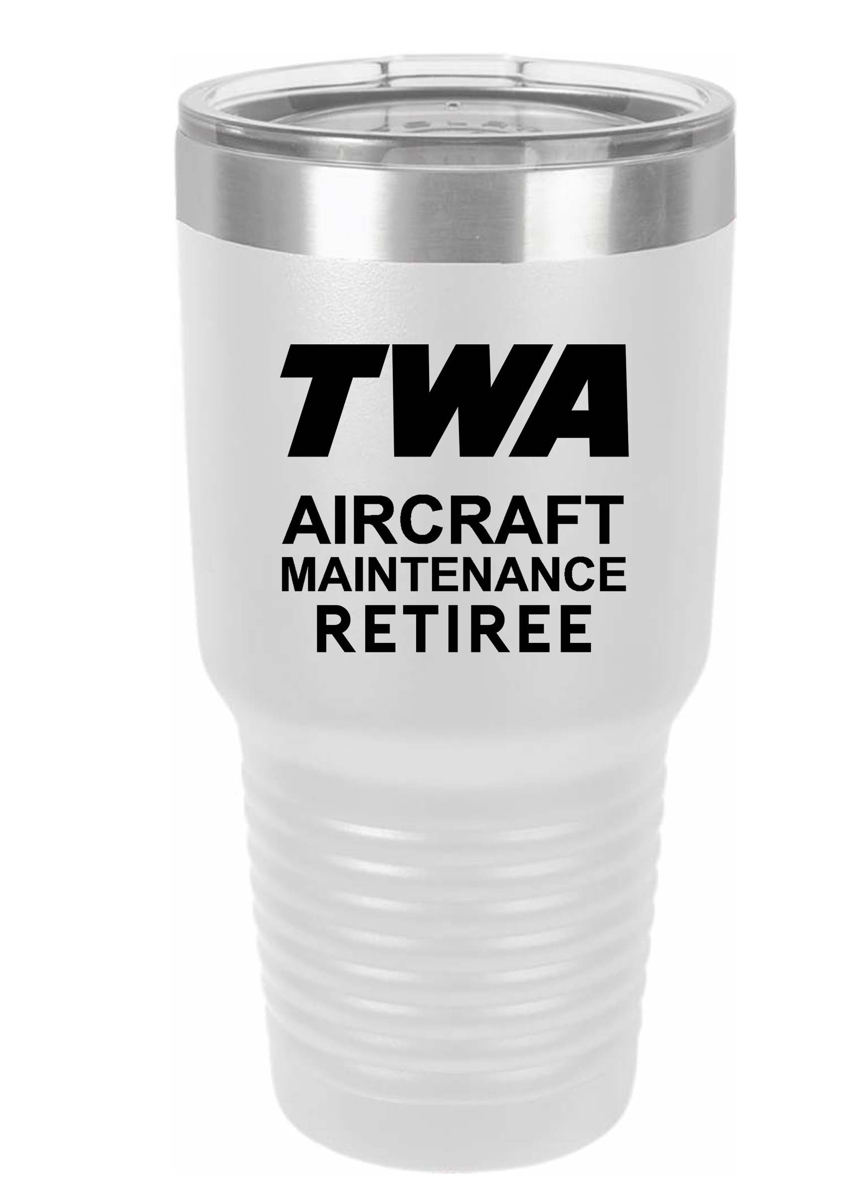 RETIREE TWA Aircraft Maintenance Tumbler
