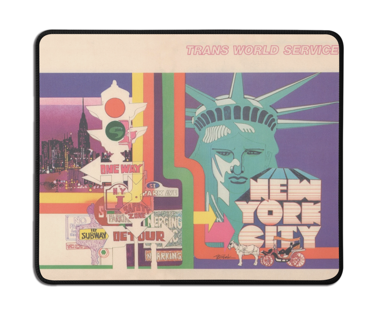 TWA Retro Lady Liberty Mousepad