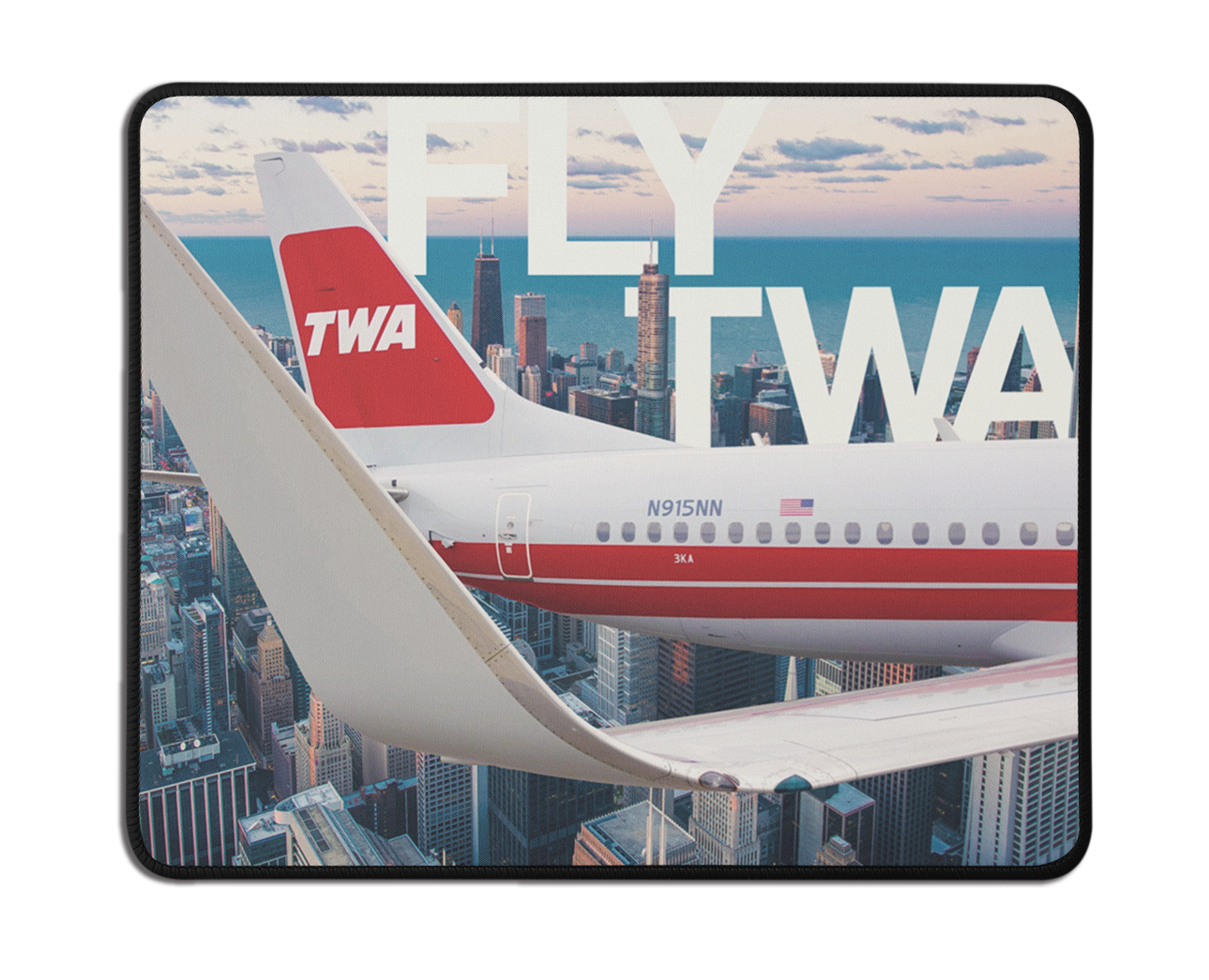 TWA City Skyline Mousepad