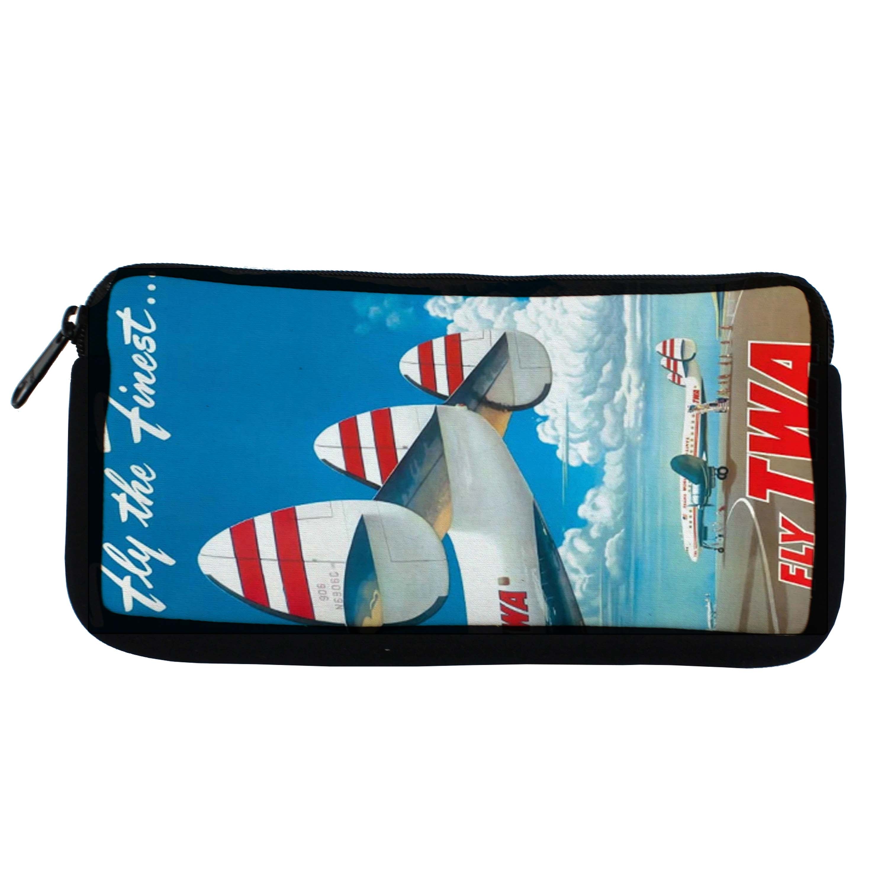 Fly The Finest... TWA Travel Pouch