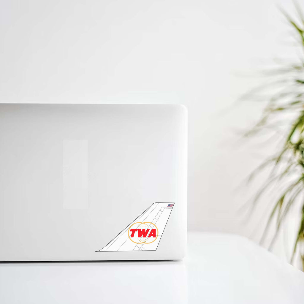 TWA Globe Tail Decal Stickers