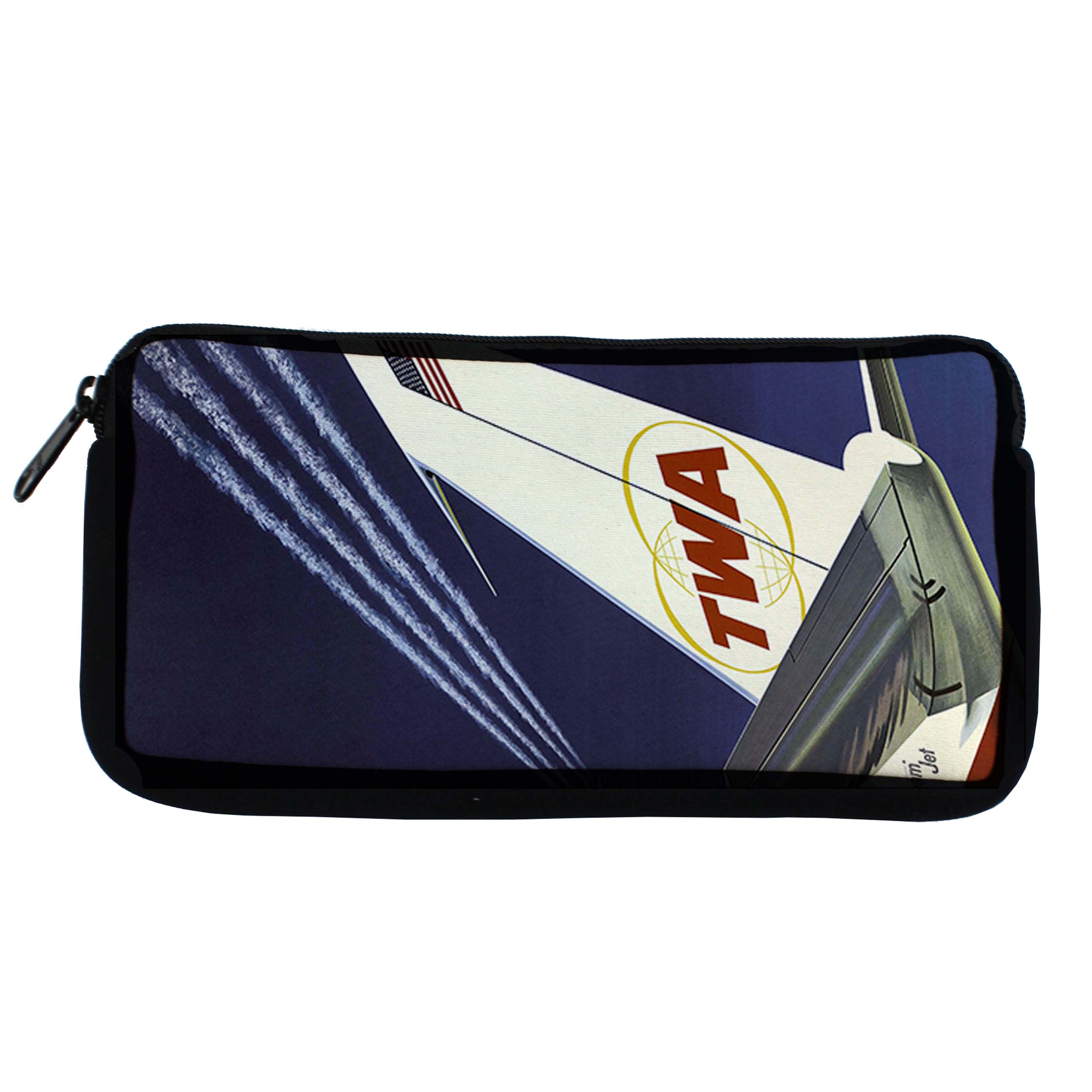 TWA Globe Airplane Tail Travel Pouch