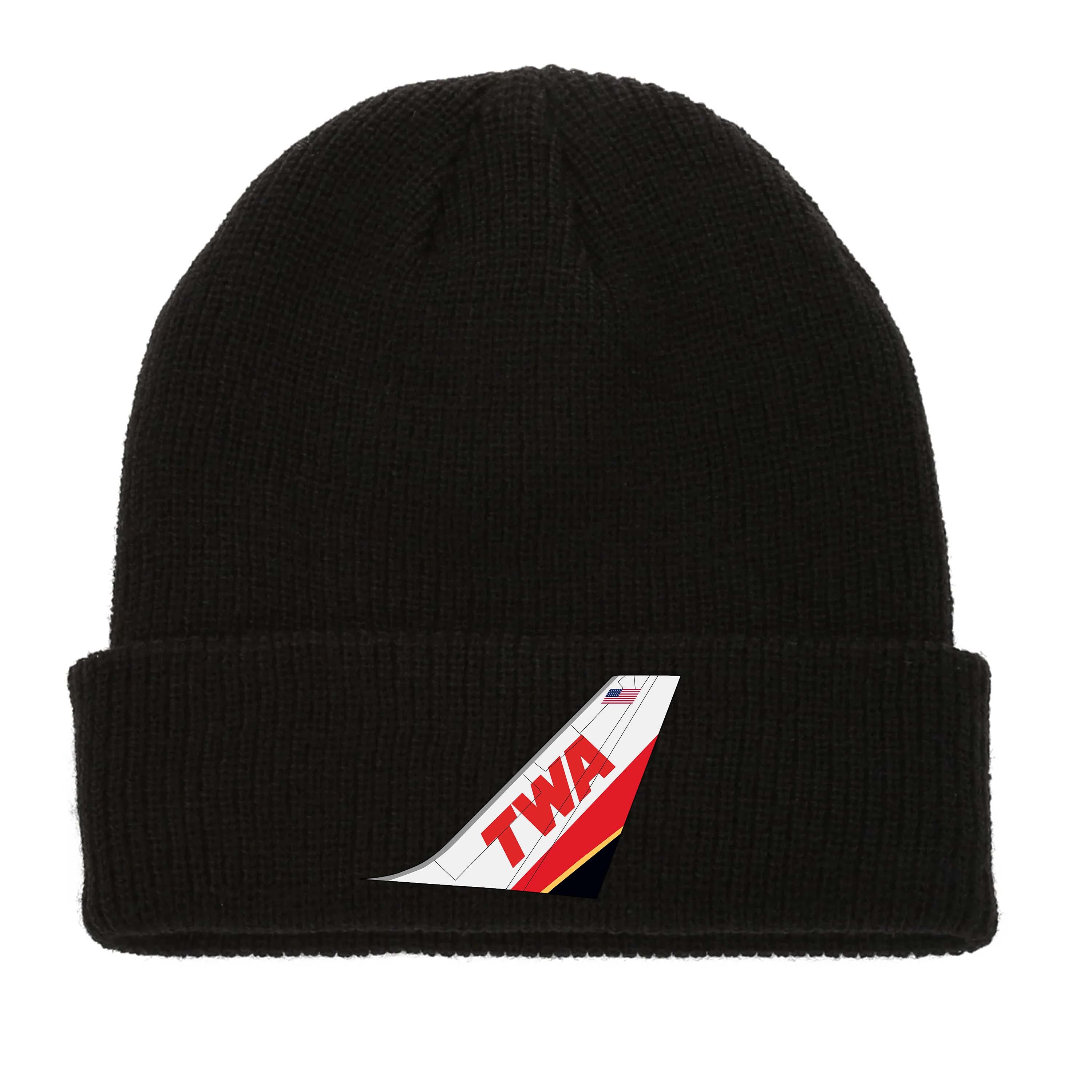 TWA 757 Livery Tail Knit Acrylic Beanies
