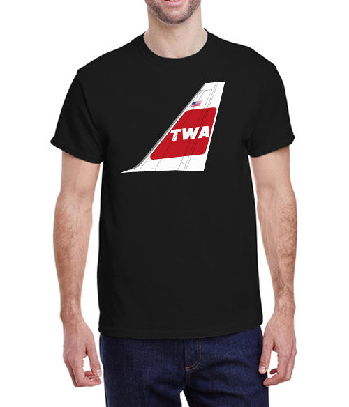 TWA Red Livery Tail T-Shirt