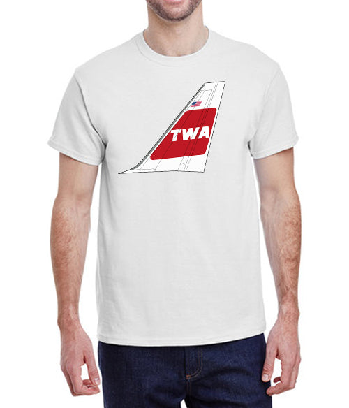 TWA Red Livery Tail T-Shirt