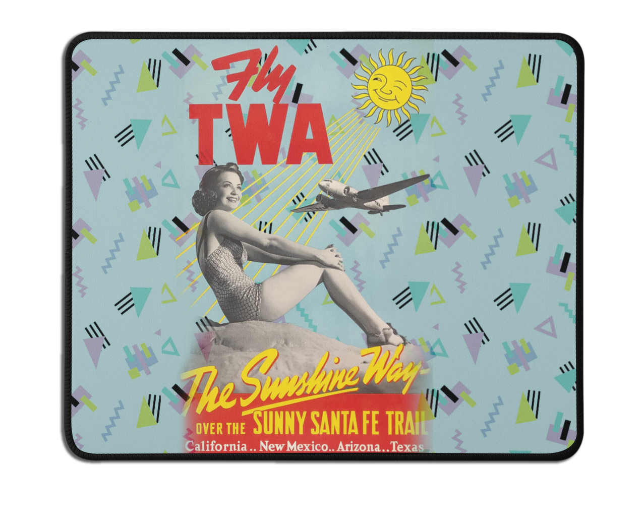 TWA Pop Art Pinup Girl Mousepad