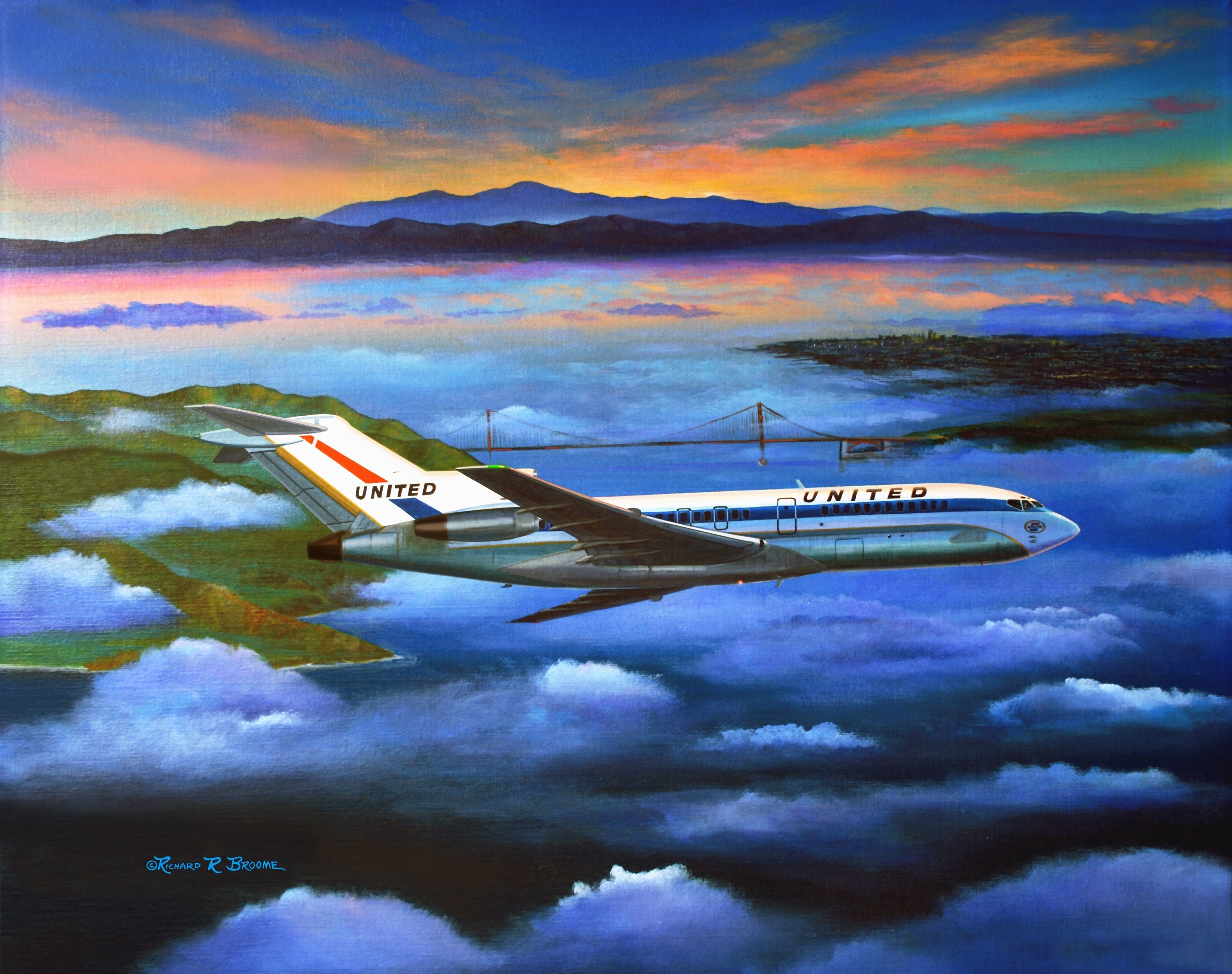 ual 727 sfo notecard