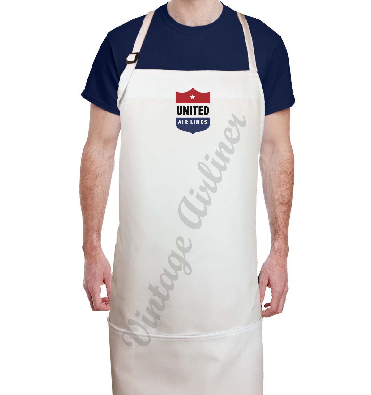 United Airlines 1940's Logo Cover Bag Sticker Apron