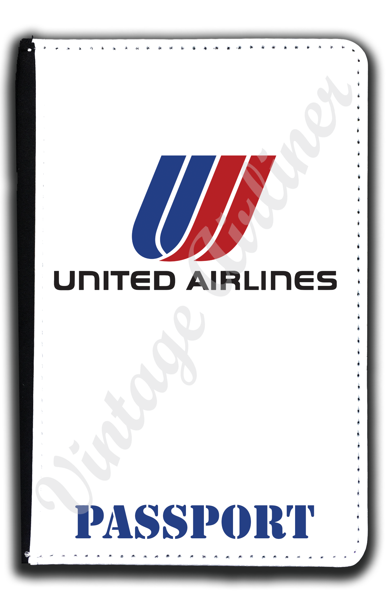 United Airlines Logo with Tulip Passport Case