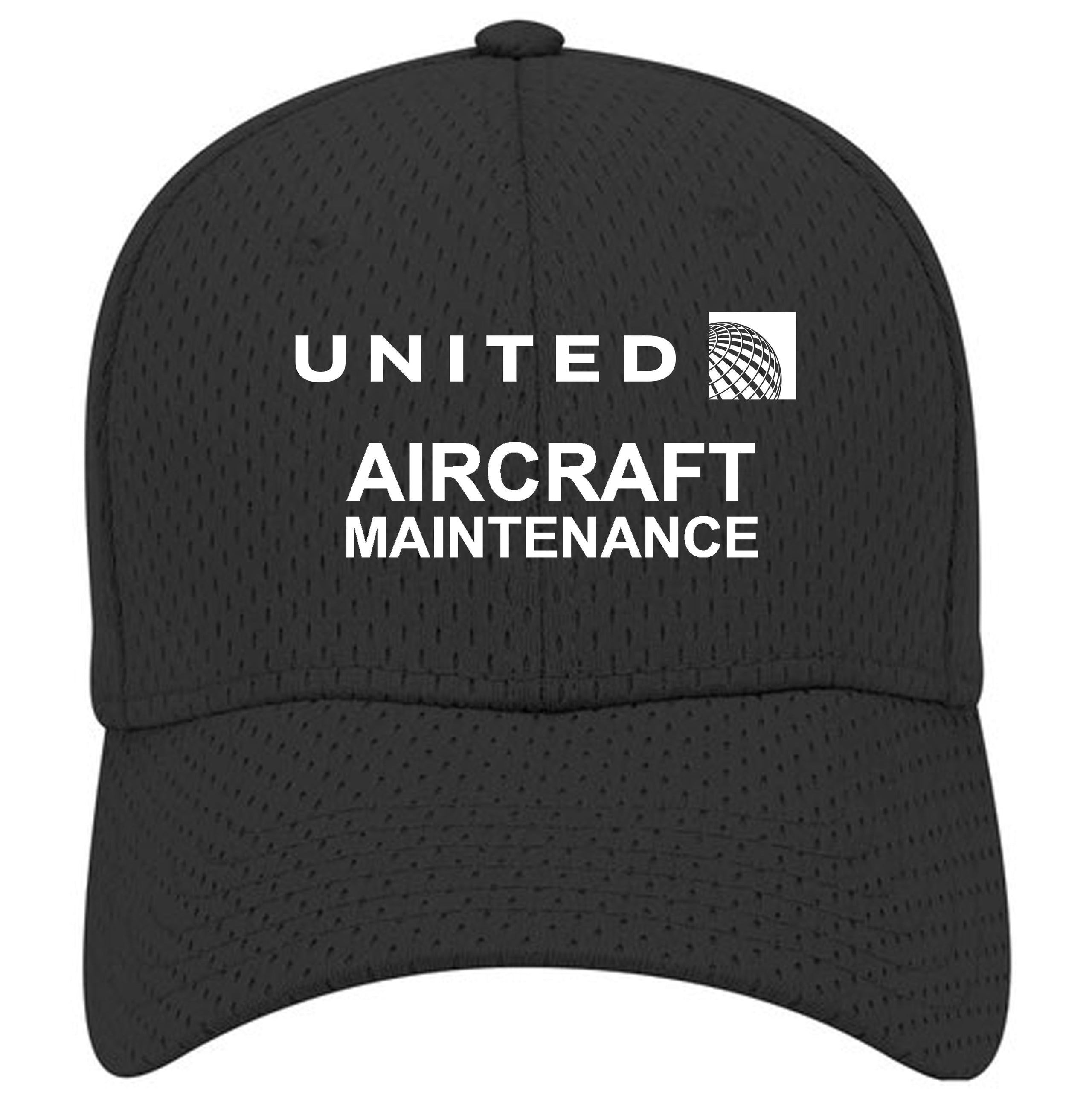 Untied Airlines Aircraft Maintenance Mesh Cap